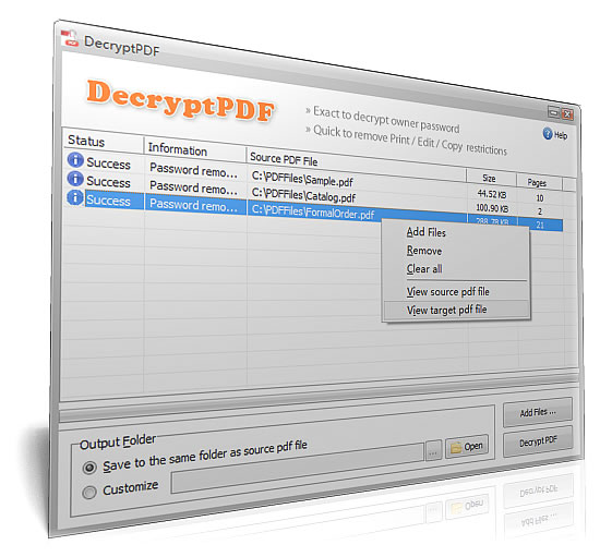 Remove pdf password online