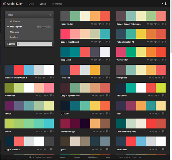 Adobe Photoshop Color Palette